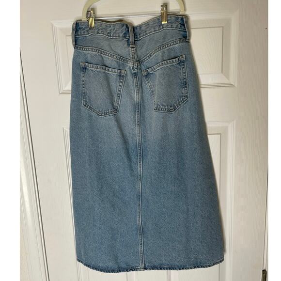 NWOT Old Navy High-Waisted Jean Midi Skirt size 4 - Picture 4 of 4